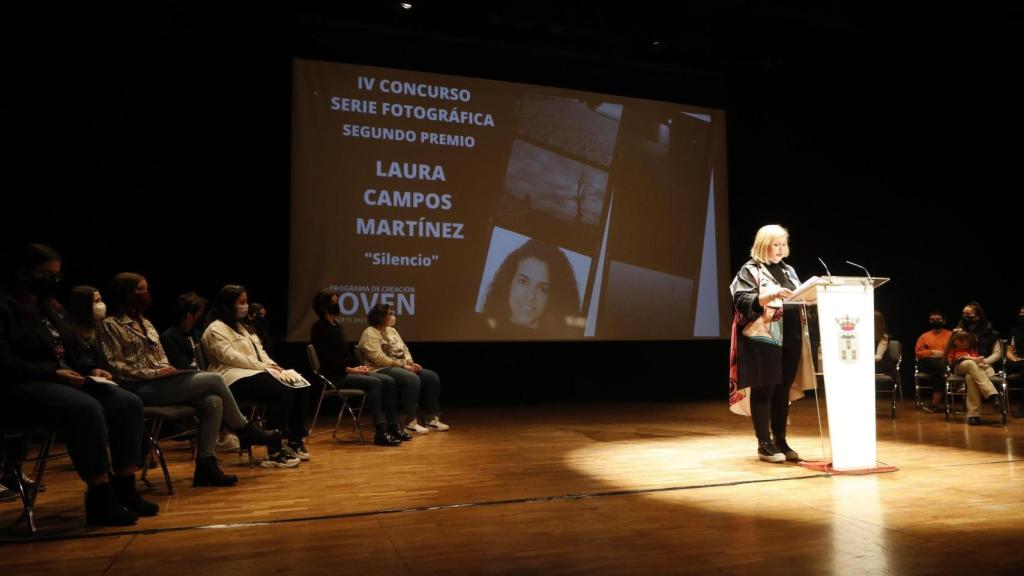 Un momento de la entrega de premios.