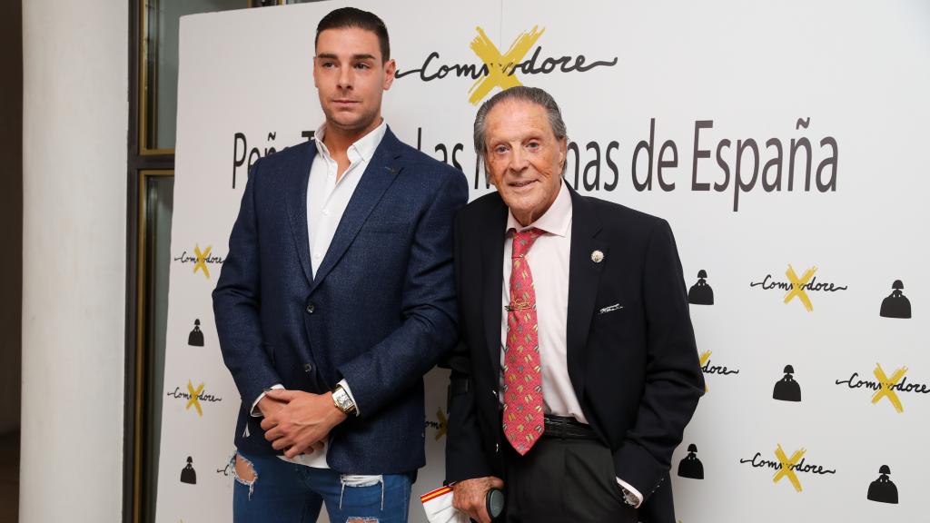 Jaime Ostos y su hijo Jacabo durante un acto en Madrid.