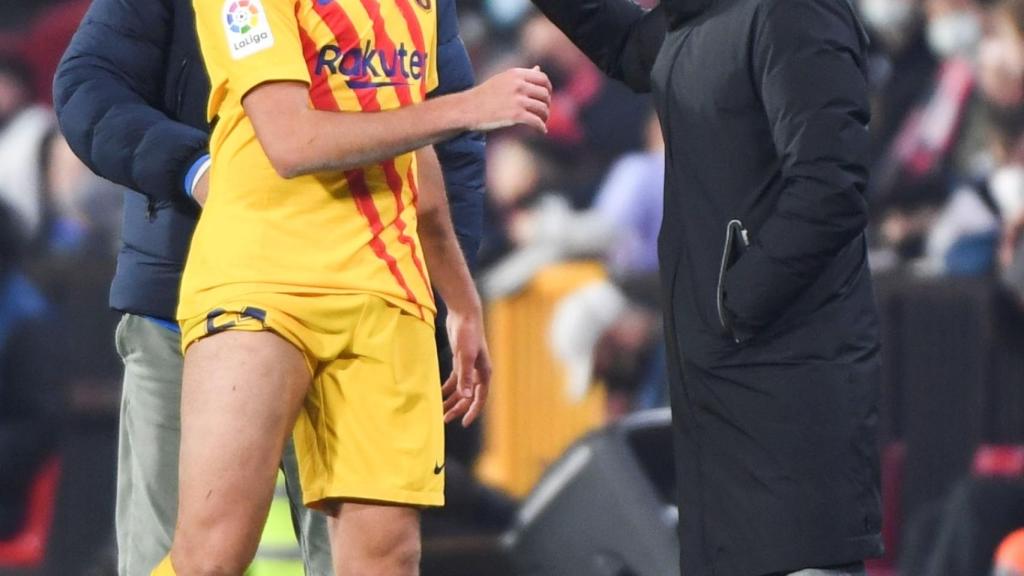 Eric García se marcha lesionado.