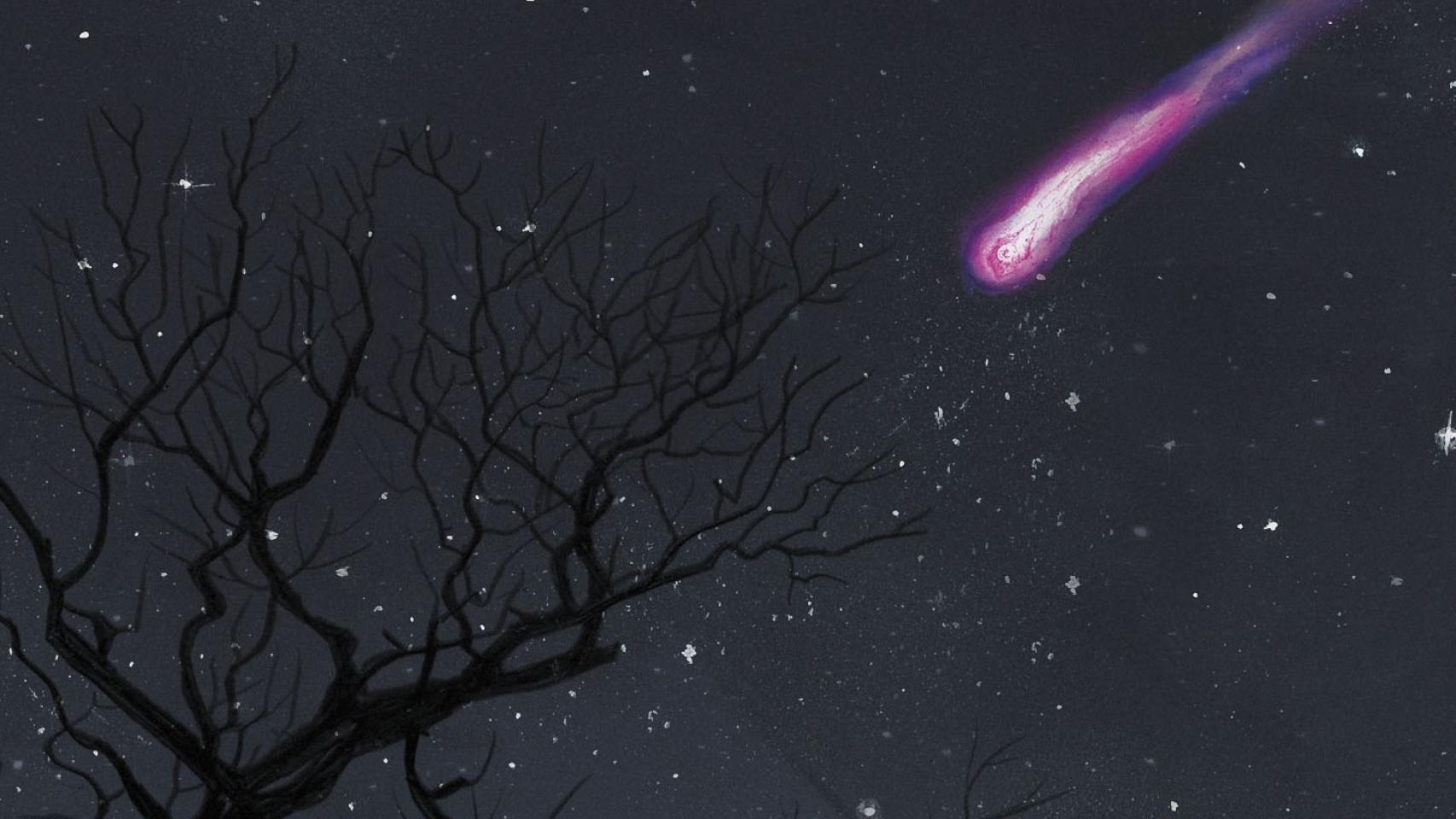 Detalle de una ilustración de Albert Asensio para el libro 'El color que cayó del espacio' (Nórdica), de H. P. Lovecraft