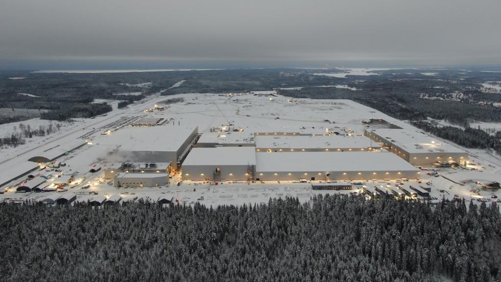 Imagen de la gigafactoría de Northvolt en Skelleftea, Suecia.