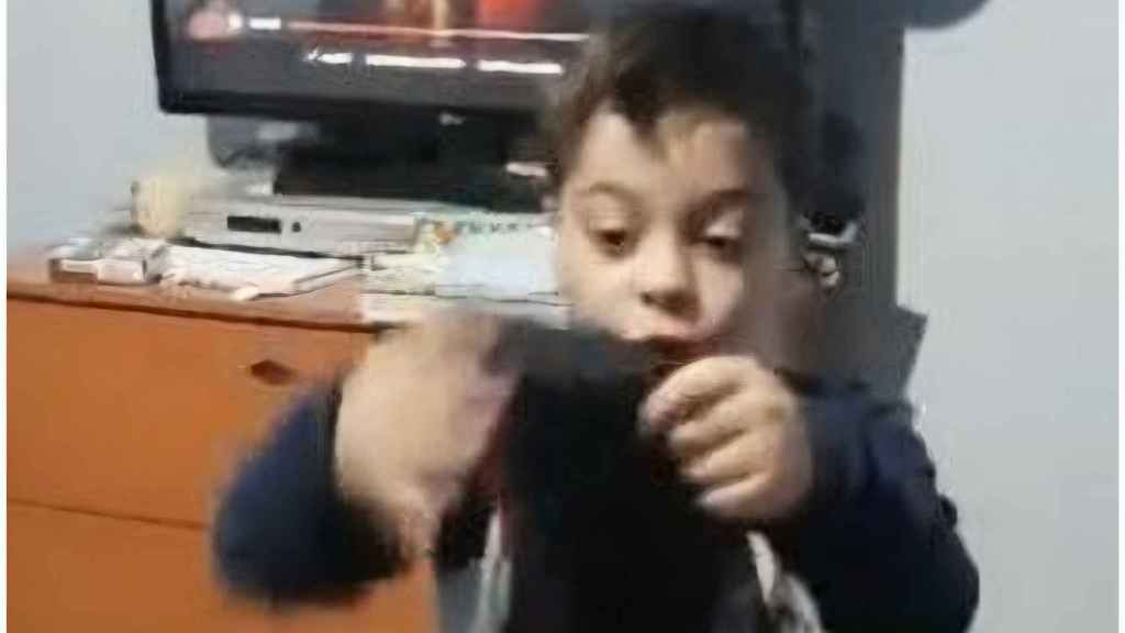 Enzo, aficionado de la UD Ourense.