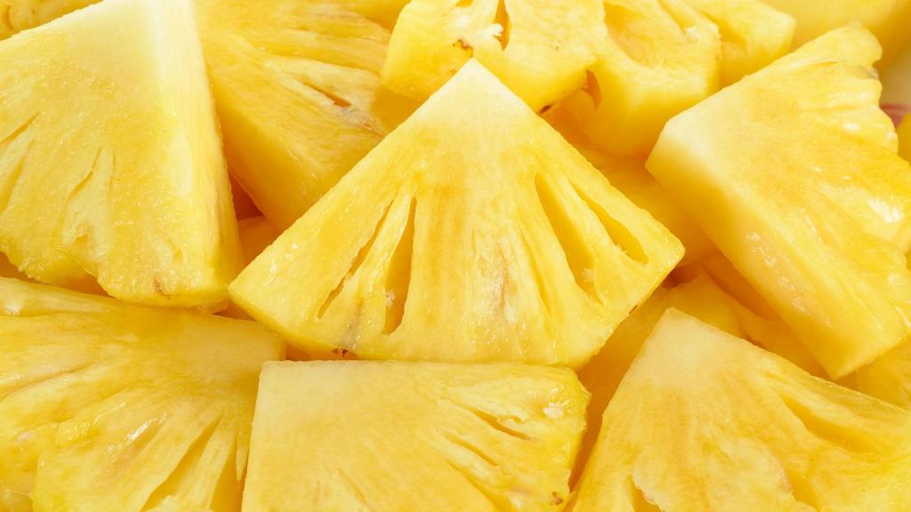 Unos trocitos de una piña maravillosa.