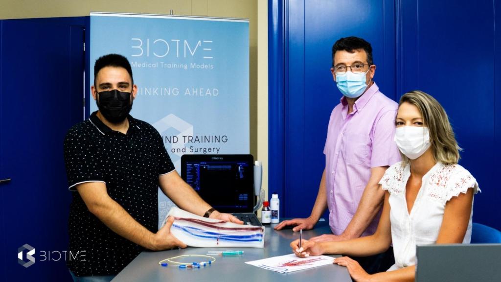 Los socios de Biotme que han hecho posible este puntero proyecto tecnológico que aúna ingeniería y medicina.