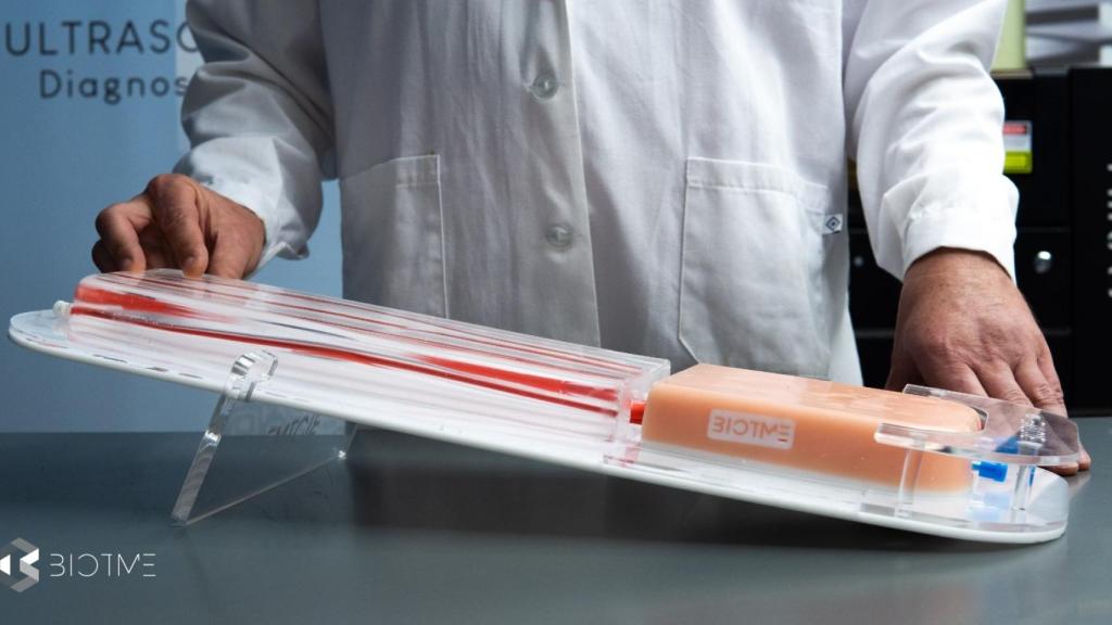 Simulador de ablación de venas por láser.