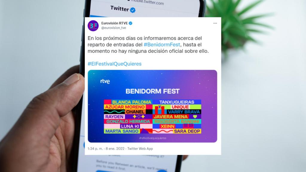 Polémica Benidorm Fest Twitter.
