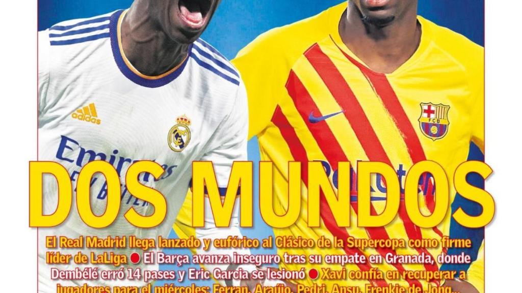 La portada del diario AS (10/01/2022)