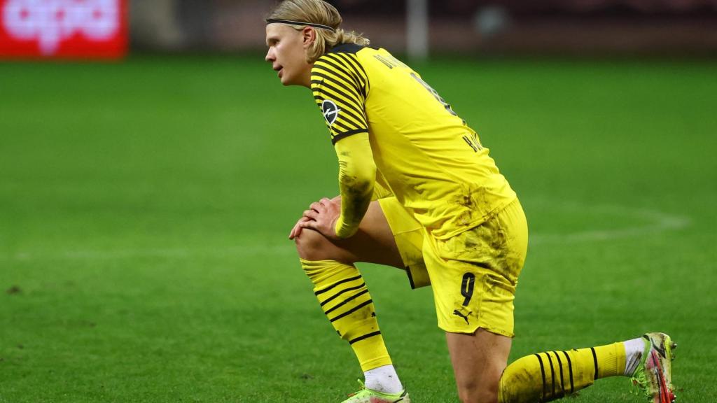 Erling Haaland, durante un partido con el Borussia Dortmund