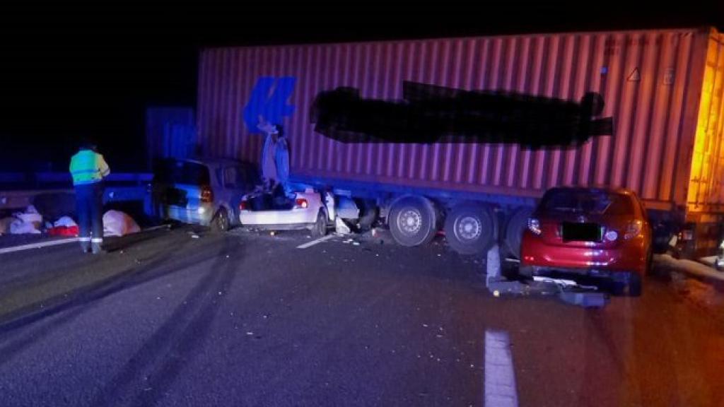 Imagen del accidente. Fotos: Bomberos Provincia de Cuenca
