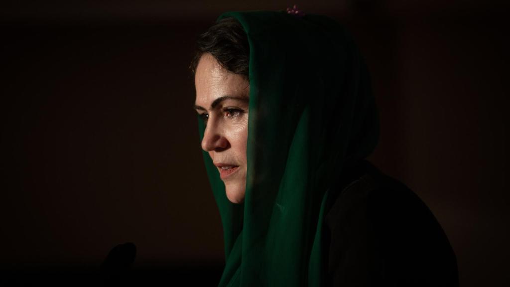 La parlamentaria afgana, Fawzia Koofi, en la gala del Premio Casa Asia 2021 celebrada en noviembre, en Barcelona.