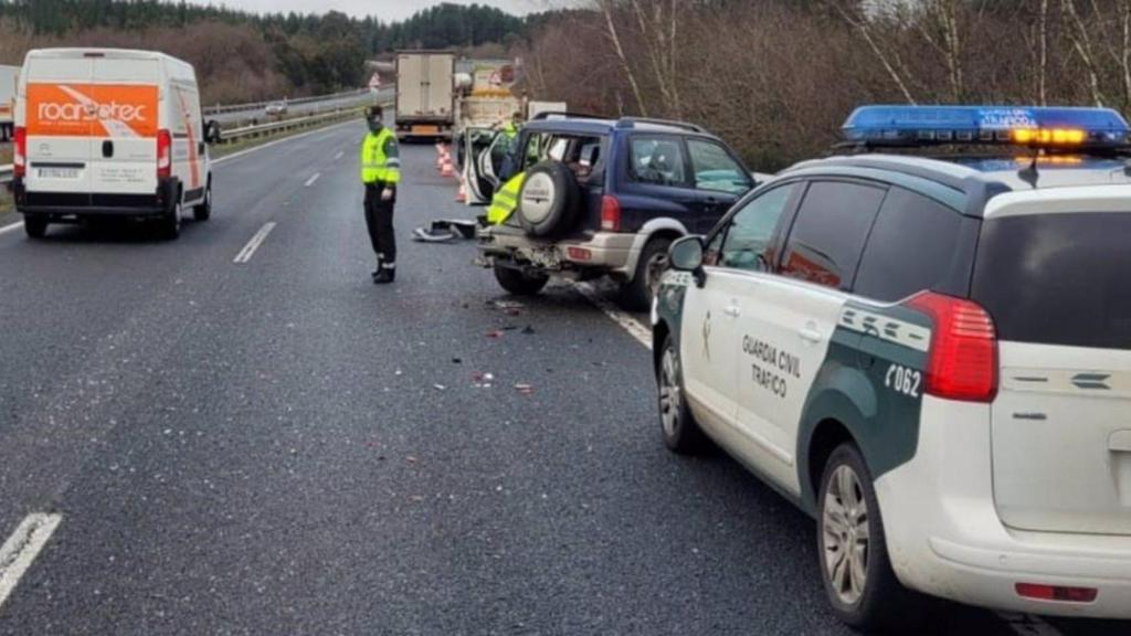 Accidente múltiple en la A-6.