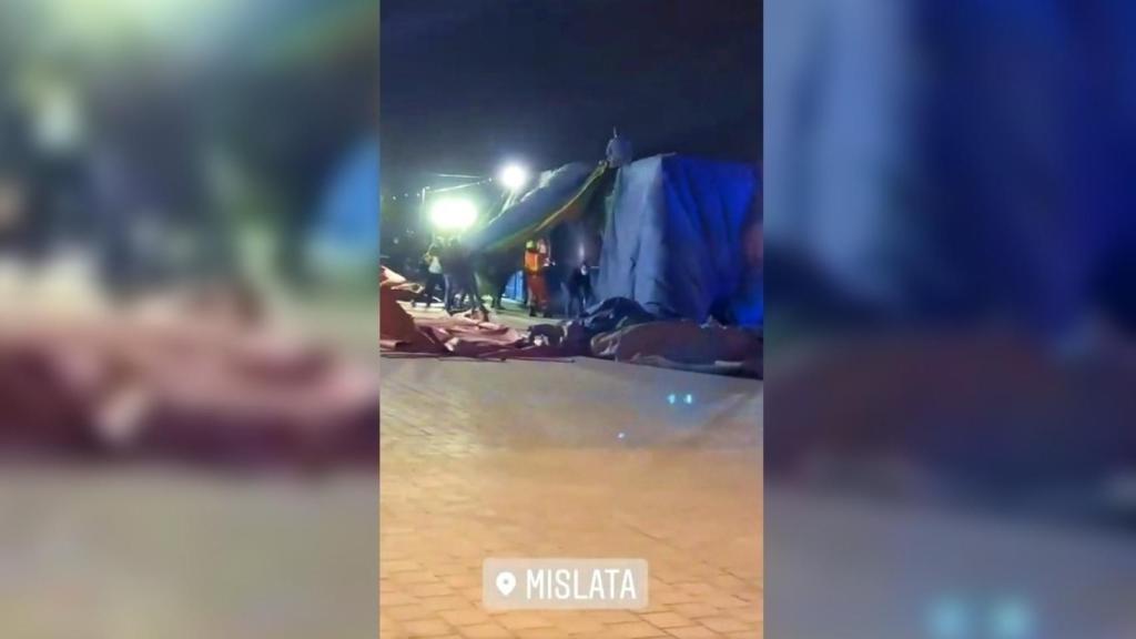 Momento del accidente de Mislata.