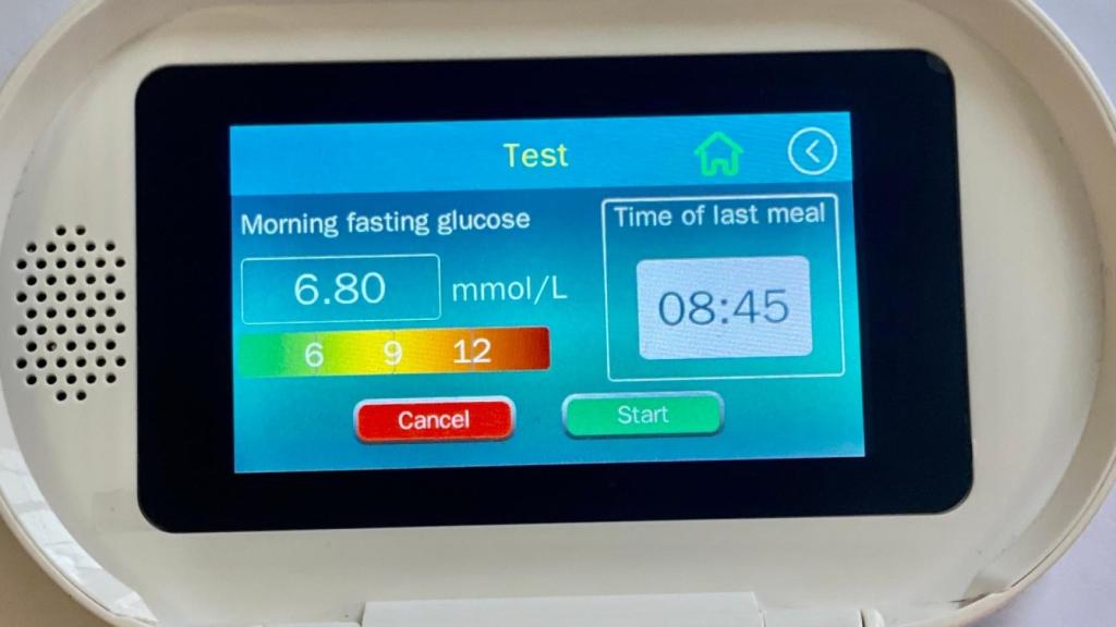Pantalla del dispositivo de Scanbo