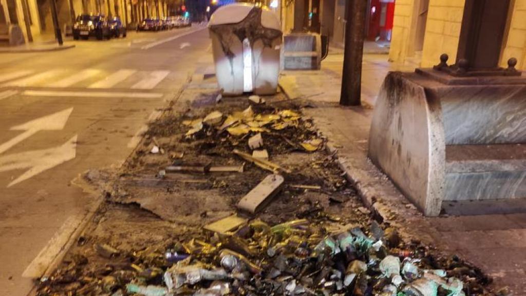 Imagen del resultado del incendio el pasado 8 de enero.