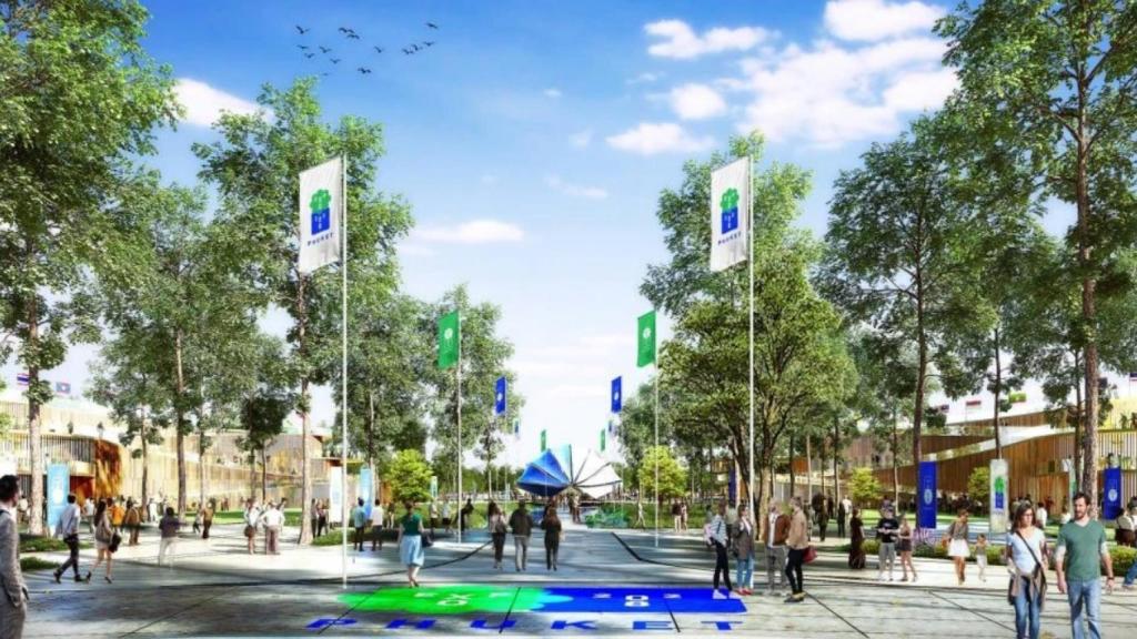 Recreación de la Exposición Internacional 2028 en Phuket.