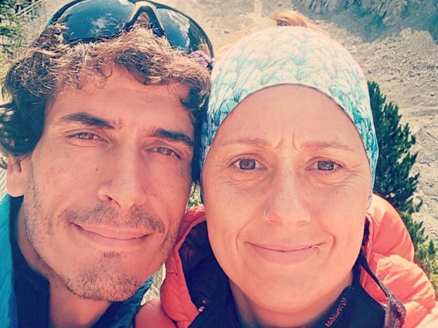 Elia y su marido, grandes amantes del deporte.