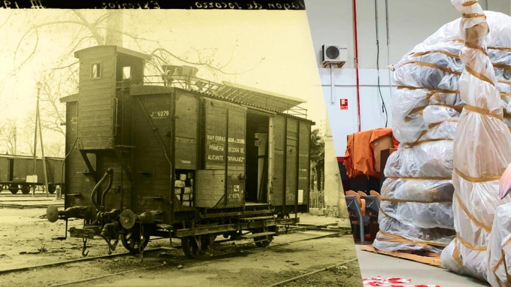 ¿Donde se conserva el arte que no se expone? Alicante alquila una nave para el museo del ferrocarril y busca espacio para sus colecciones.