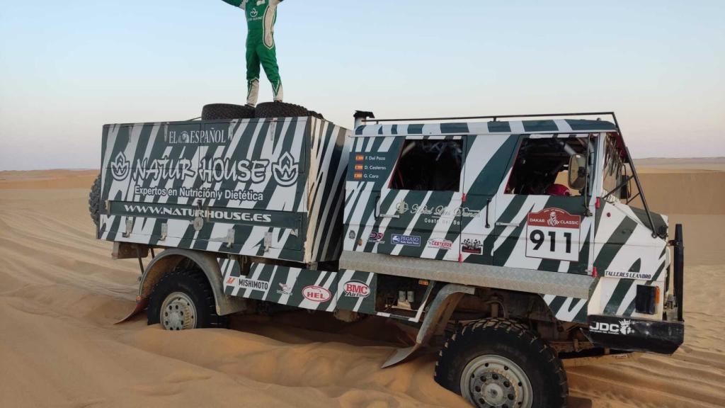 El equipo del Naturhouse Raid Team en la novena etapa del Rally Dakar 2022