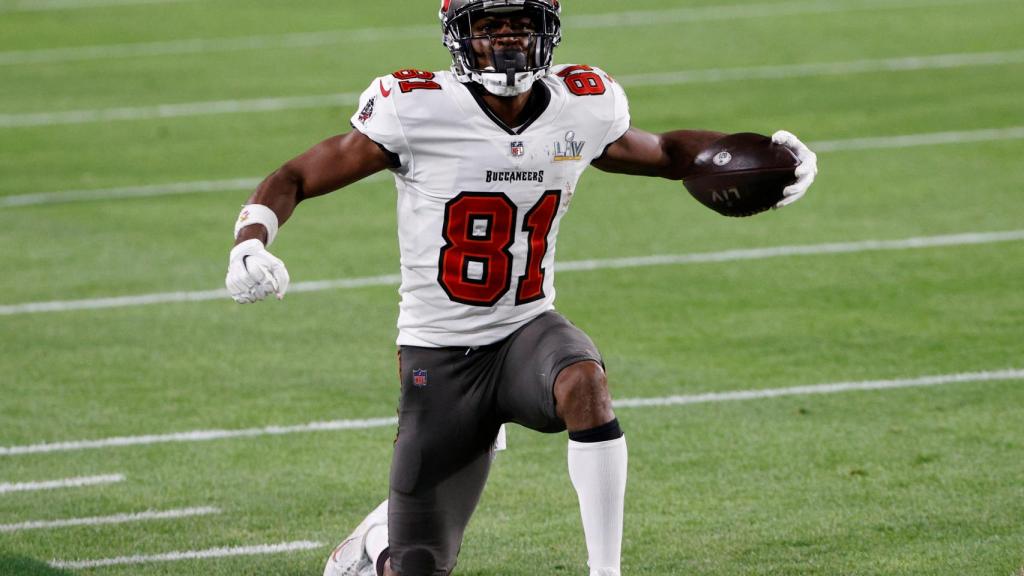 Antonio Brown, en un partido de los Tampa Bay Buccaneers