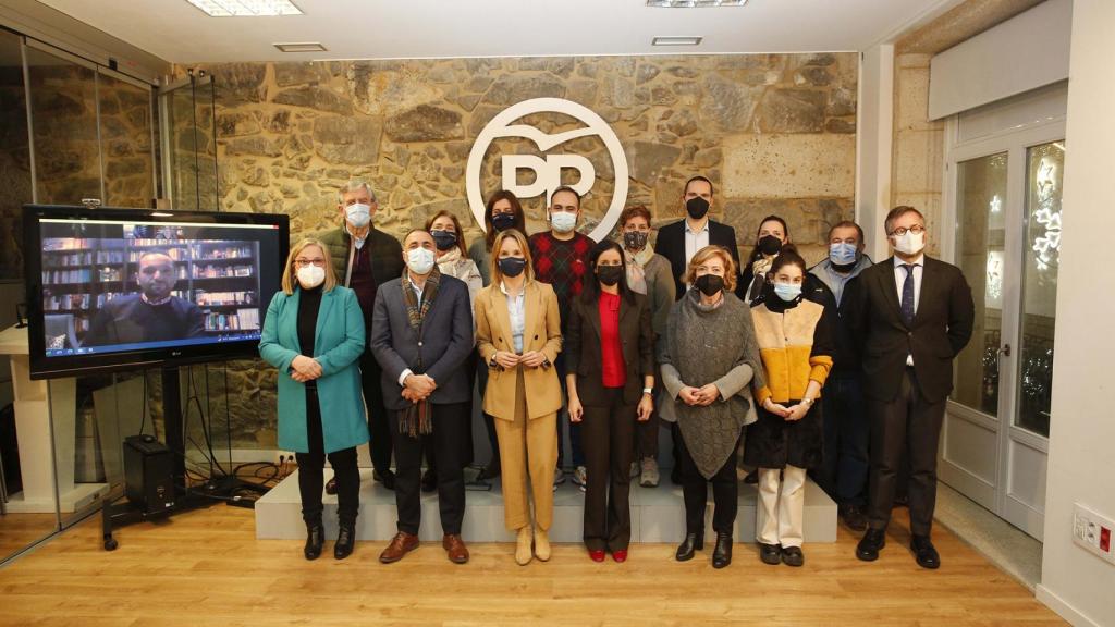 Primera reunión del nuevo comité ejecutivo del PP de Vigo.