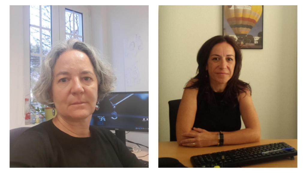Belén Sanz (ISCIII) y Carmen Vives-Cases, investigadora de la Universidad de Alicante.