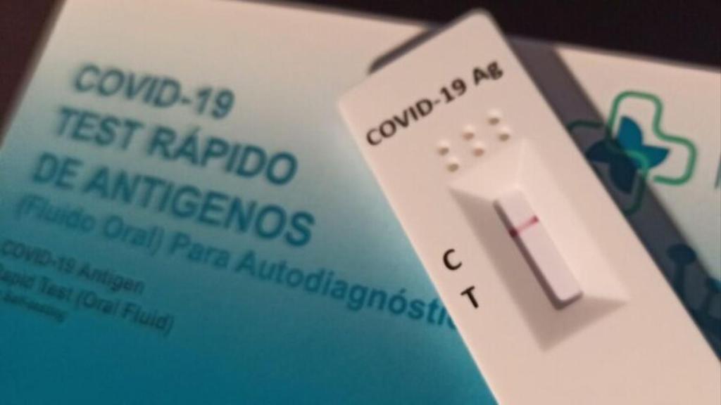Un test de antígenos para detectar la Covid.