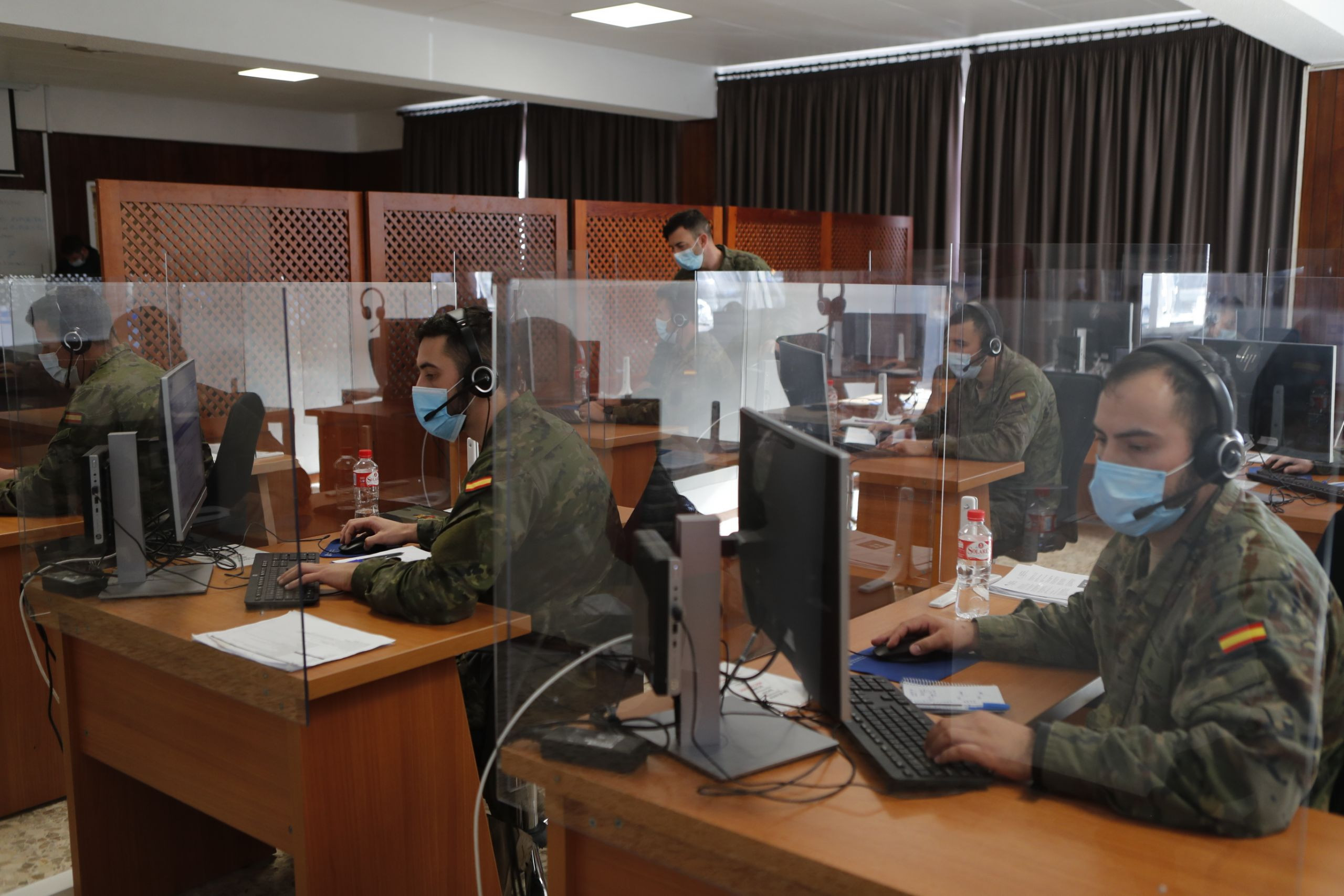 Rastreadores de la Brilat en Pontevedra.