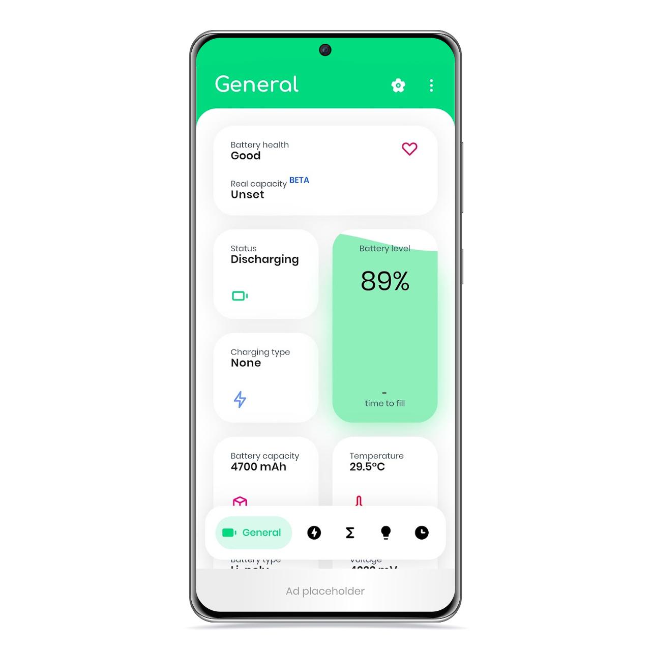 Panel principal de Electrón