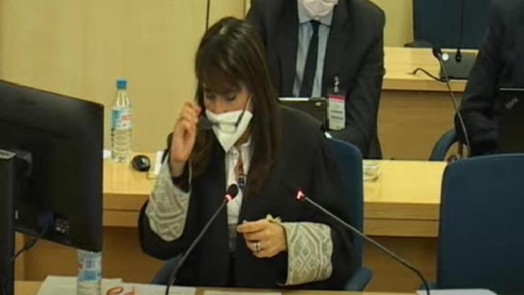 La fiscal, este jueves en la Audiencia Nacional.