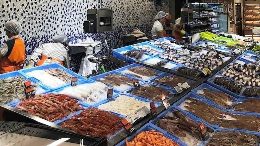 Una pescadería Mercadona.
