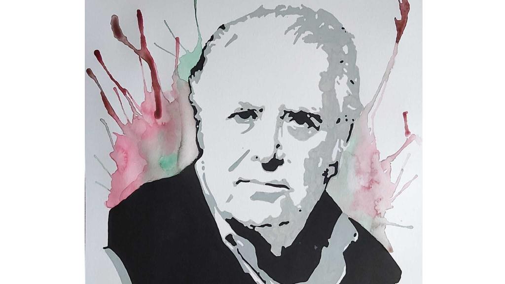 Retrato de Eugenio Chicano realizado por José Carlos Torres.