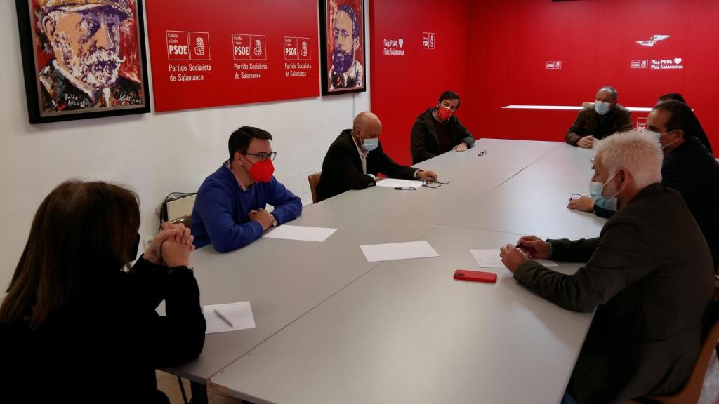 Reunión del PSOE de Salamanca con la dirección de UGT