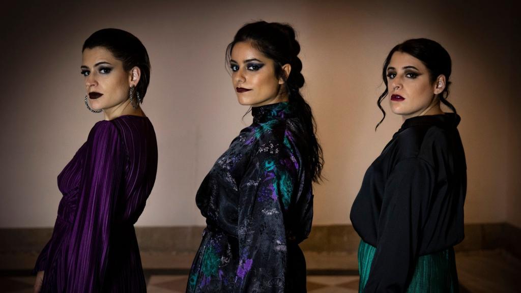 Las tres integrantes de Tanxugueiras en una imagen de su página oficial.