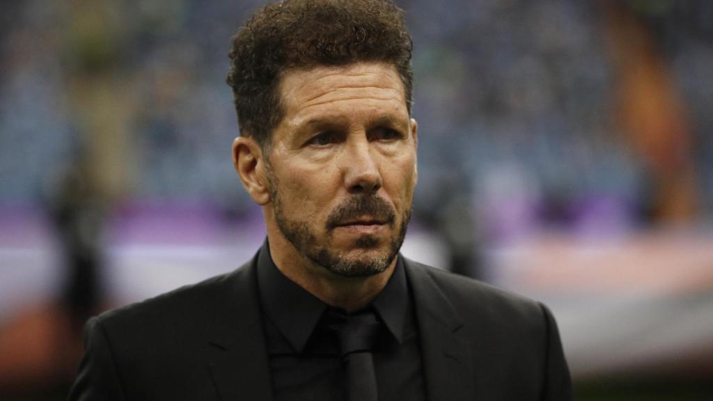 El 'Cholo' Simeone, en un partido del Atlético de Madrid de la temporada 2021/2022