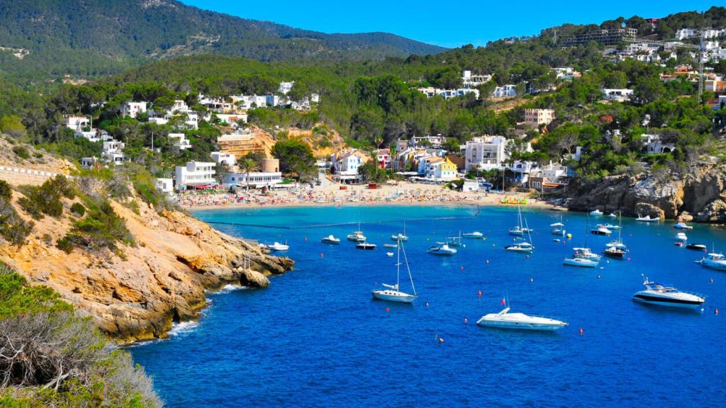 Una de las playas de SanJosep de sa Talaia.