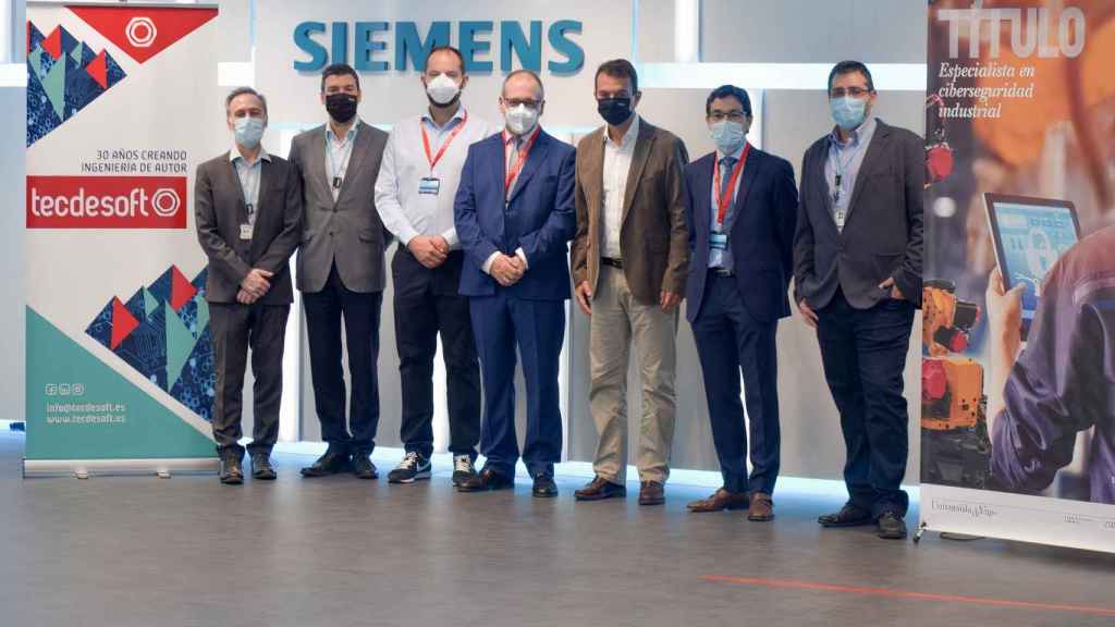 Varios responsables del proyecto de los tres organismos participantes.