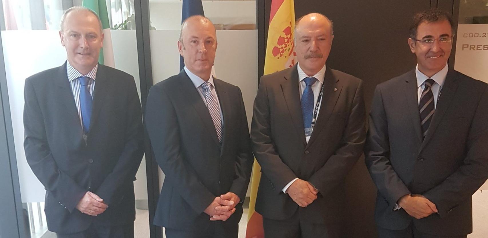 José Antonio Mellado (d.), con otros responsables policiales europeos en una reunión en Irlanda en septiembre de  2016.