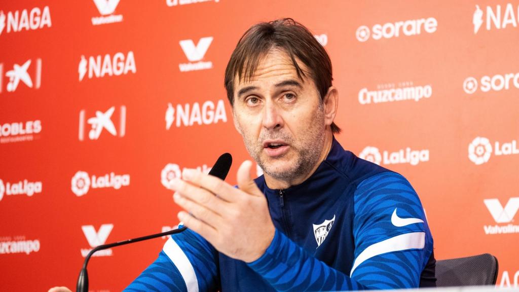 Julen Lopetegui, durante una rueda de prensa.