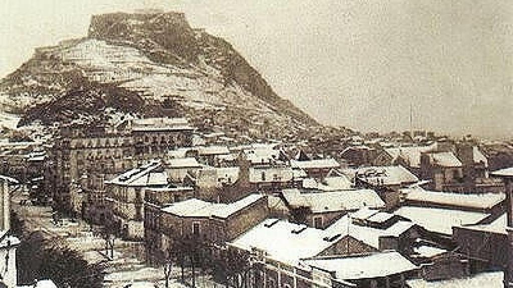 Alicante nevado, año 1926.
