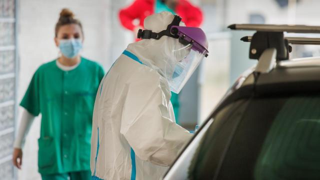 Realización de test de antígenos en la provincia de Salamanca./ J. Vicente ICAL