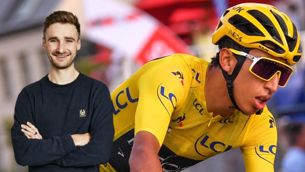 Dan Bigham, en un fotomontaje con Egan Bernal.
