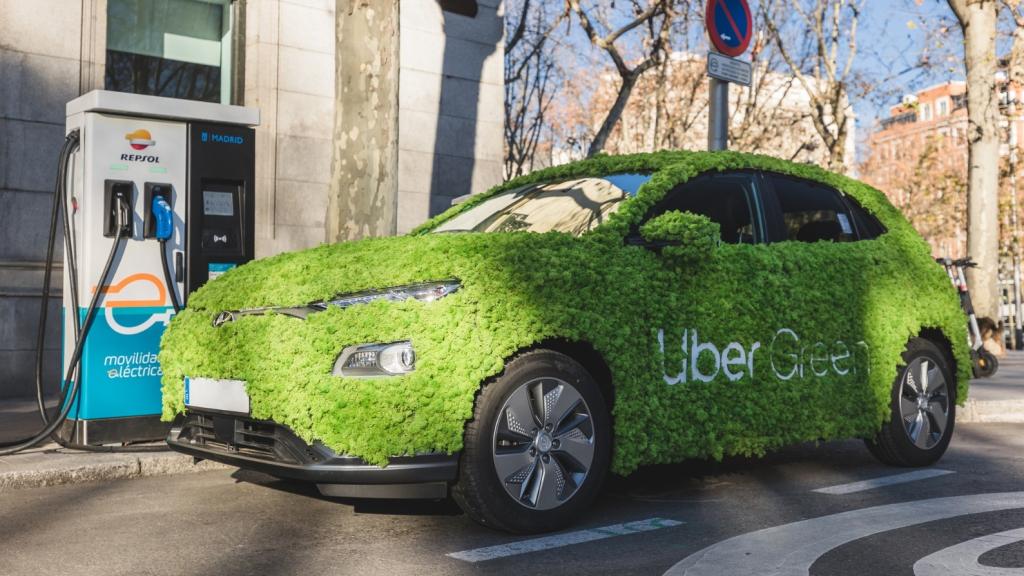 Imagen de un vehículo de Uber.