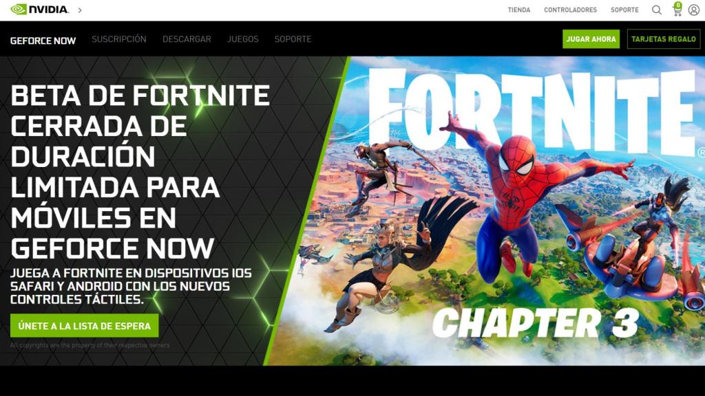 Versión Beta de Fortnite para iOS
