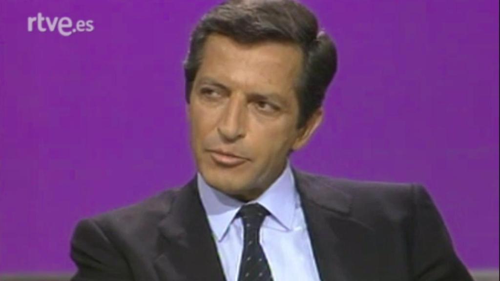 Adolfo Suárez durante la entrevista que se ha hecho viral.