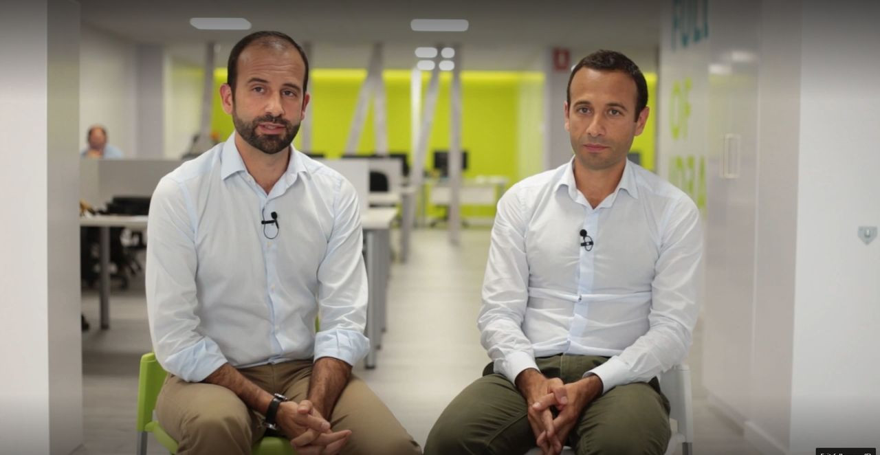 Xoán (izda.) y Xosé Martínez, CEO y director general de Kaleido.