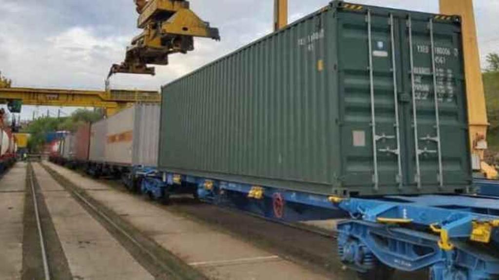 Tren de mercancías en una imagen de archivo.