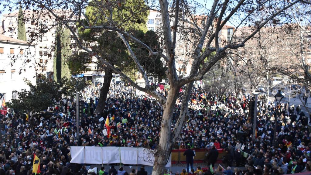 Aspecto que presentaba esta mañana la plaza de la Universidad de Valladolid