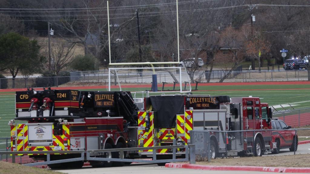 Servicios de emergencias en la zona del secuestro.