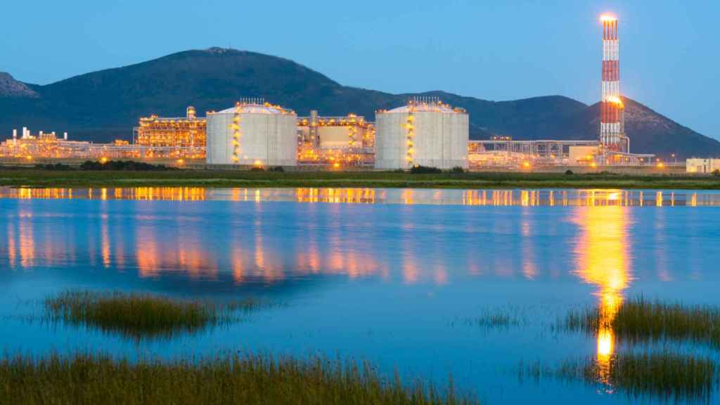 Planta de GNL en la isla de Sakhalin, Rusia.