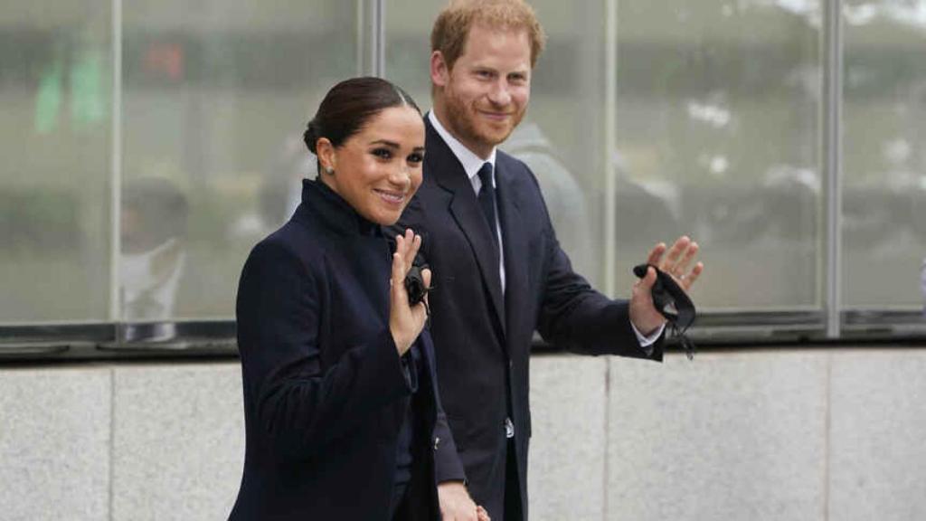 Meghan Markle y el príncipe Harry durante su visita a Nueva York.